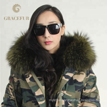 Reasonable price winter luxury fur lining real fur parka